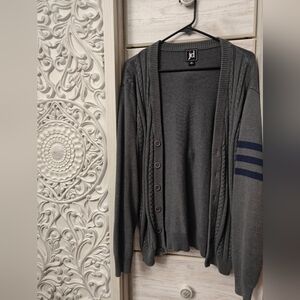 Men's Grey Cardigan Size Medium